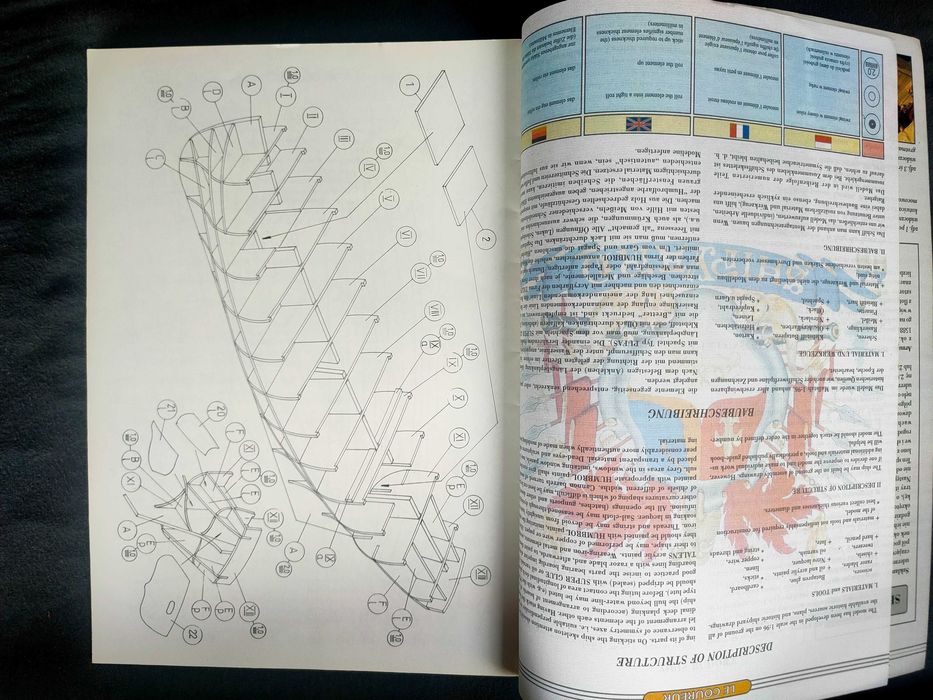 Lugier korsarski Le Courer, Shipyard nr 8, 1/96, model kartonowy