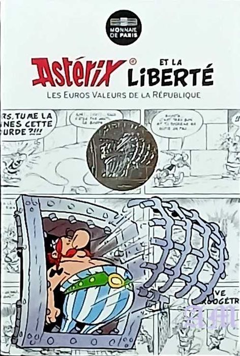 França 10€ Astérix série Liberté Prata
