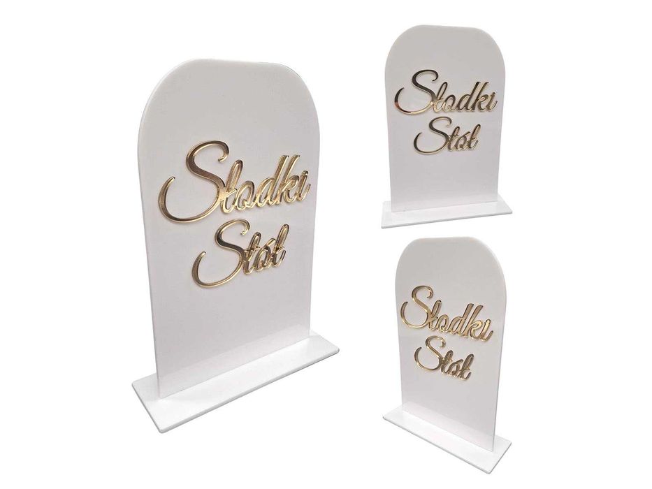 Tabliczka Na Stół Słodki Stół Na Ślub Wesele Dekoracje Sali