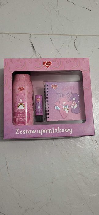 CARE BEARS Zestaw upominkowy TROSKLIWE MISIE żel + pomadka + notes