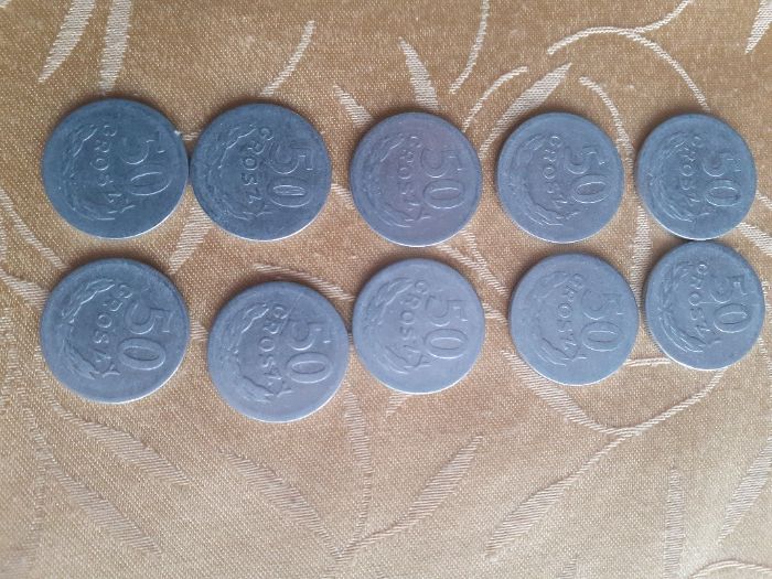 50 gr. 1949 r aluminium -1 zł/sztuka