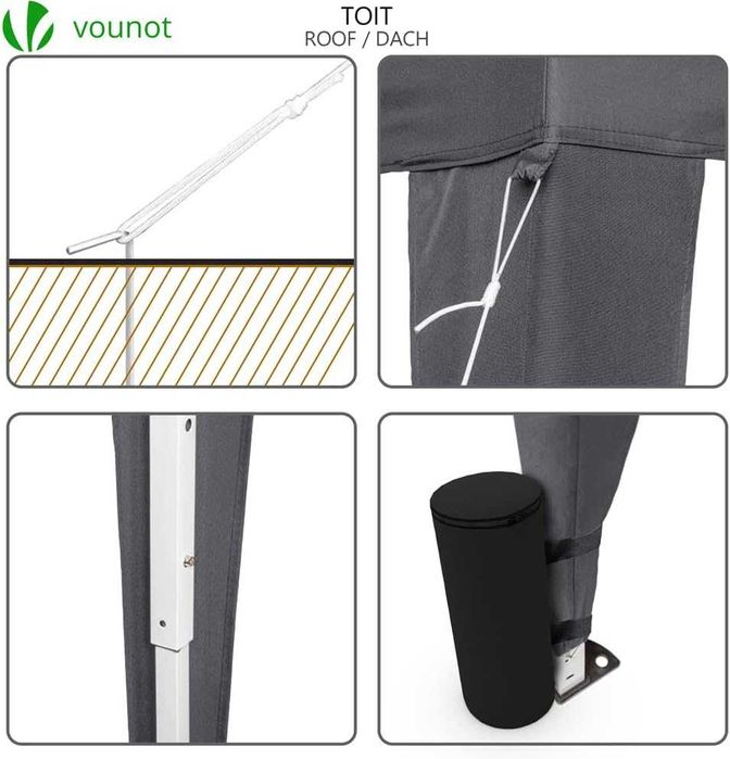 VOUNOT Altana składana 3x3m