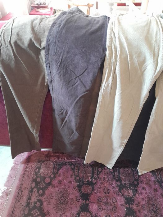 Bombazine and Cotton Fabric Trousers