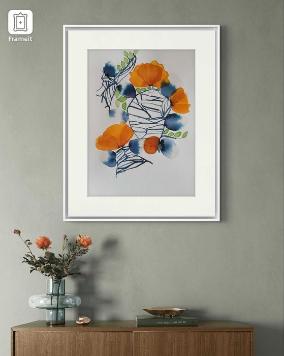 Pintura original em aguarela