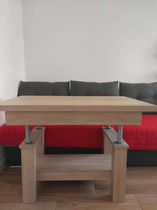 Stół / ława rozkładany i podnoszony na korbkę 110/150