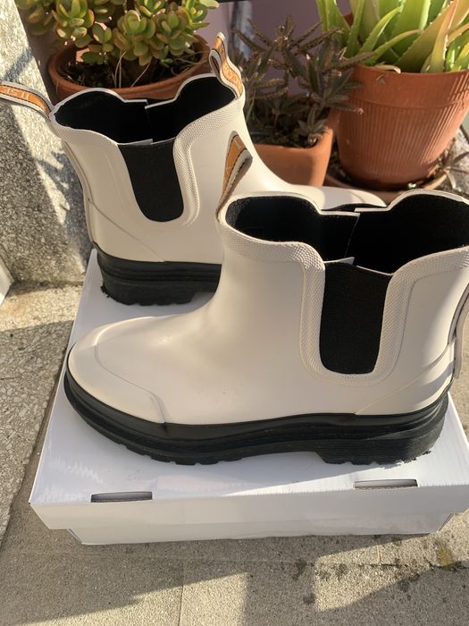 Botas Ilse Jacobsen Hornbæk 38 Chelsea Rain Milk Creme