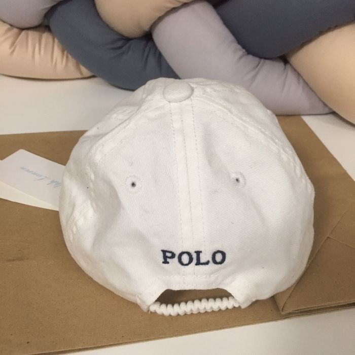 Czapka z daszkiem Polo Ralph Lauren 12/24 48 cm Nowa Biała