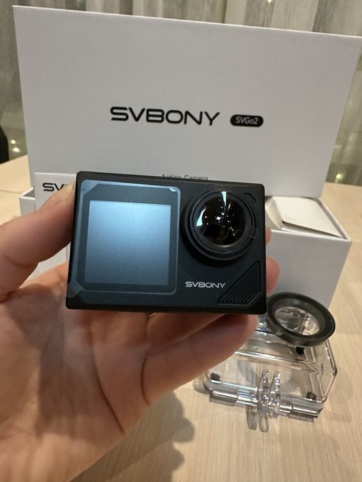 Екшн‑камера SVBONY SVGo2 4K, водонепроникна, дві батареї + штатив