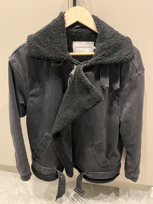 Calvin Klein Kurtka Jeansowa Futerko