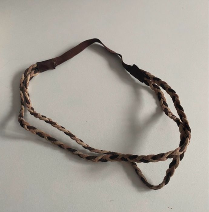 Opaska na głowę brązowa