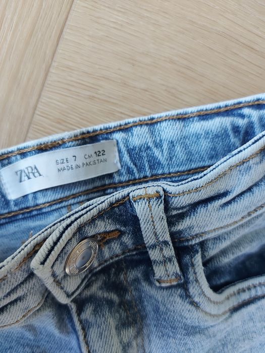 Spodnie jeansy rurki skinny zara