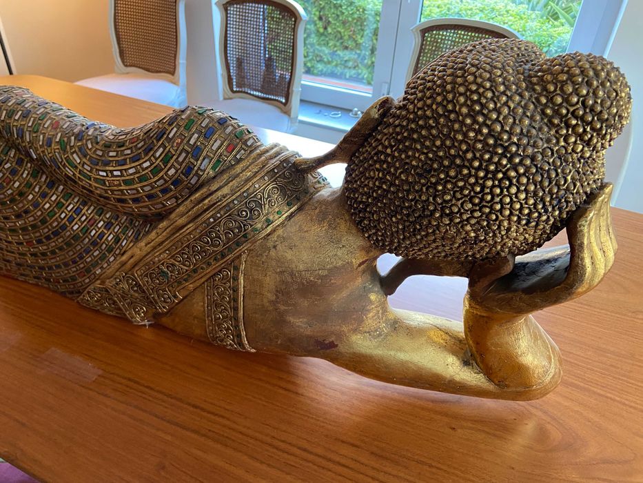 Grande Buda tailandesa original reclinável, budha, buddha