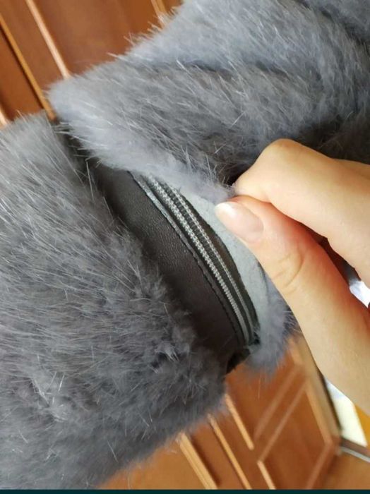 Полушубок-трансформер "Снежная королева", р.48-50