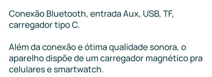 Coluna Bluetooth