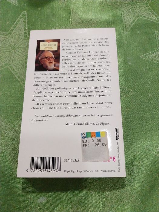 Mémoire d' un croyant. Portes incluídos