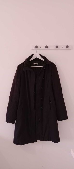 Casaco estilo parka comprida