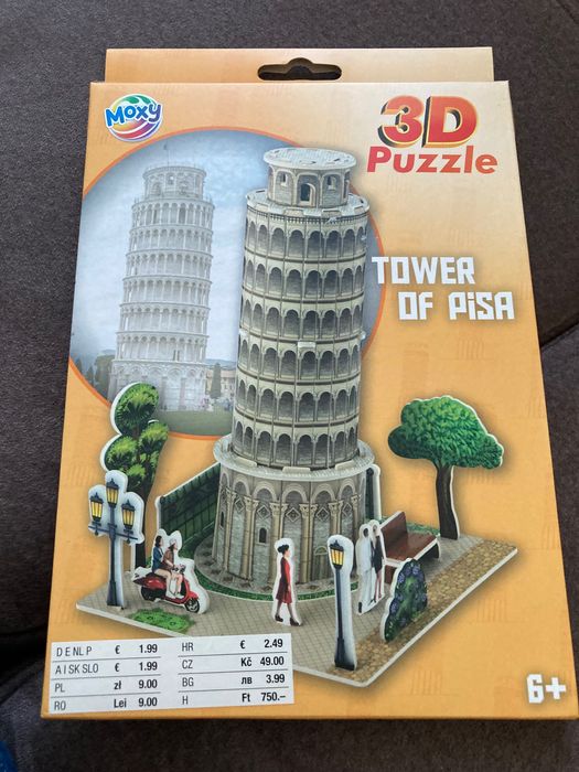 Puzzle 3D - Krzywa wieża
