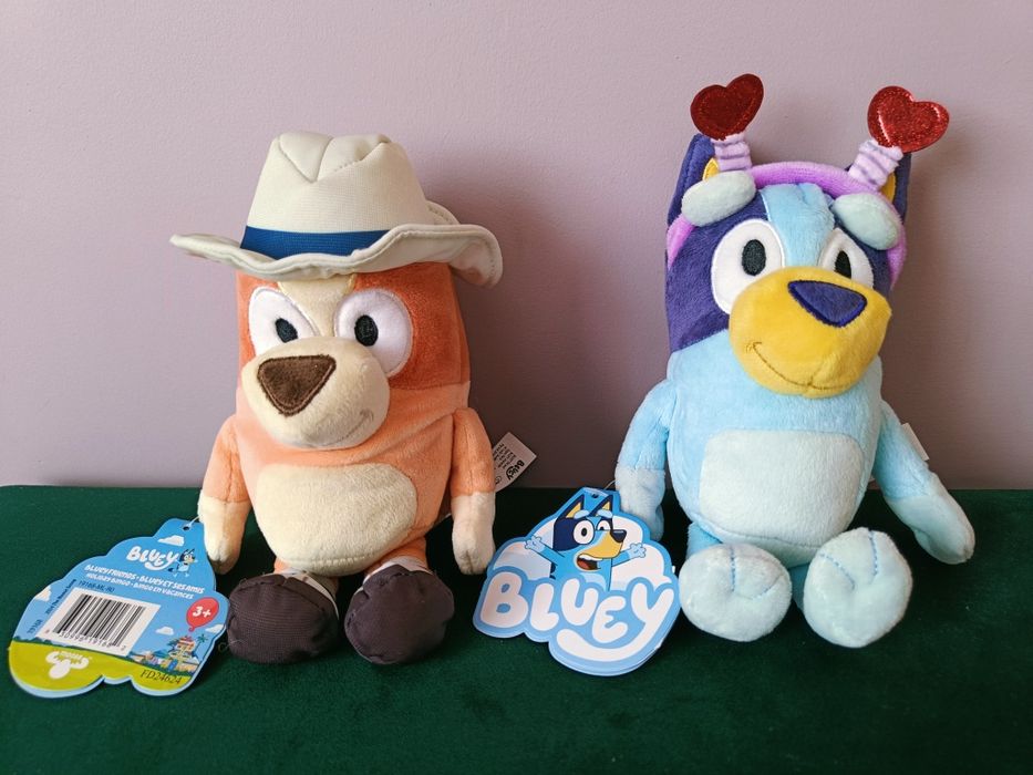 Nowe pluszaki, maskotki z bajki Bluey i Bingo