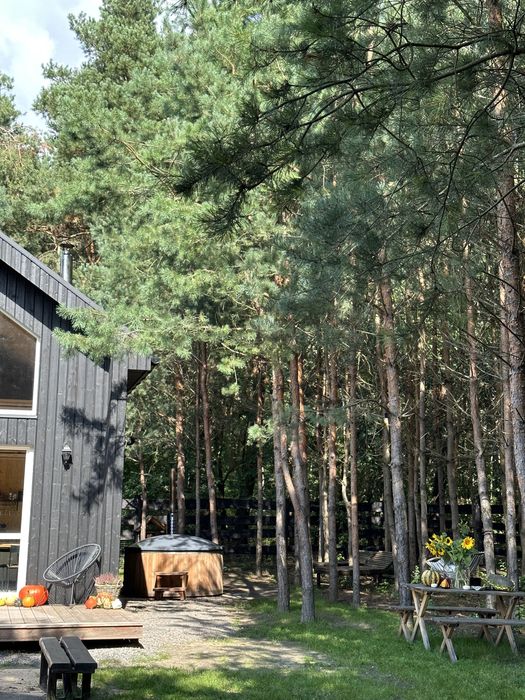 Domek wśród boru z balią jacuzzi noclegi k. Bałtów Sandomierz