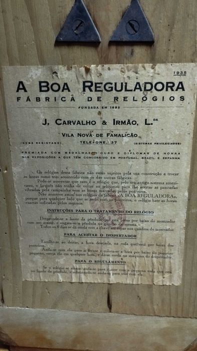 Relógios reguladora antigos