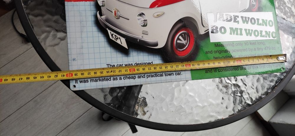 Tablica kolekcjonerska Fiat 500
