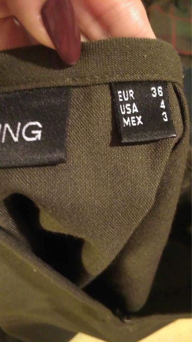 Saia verde tropa Mango