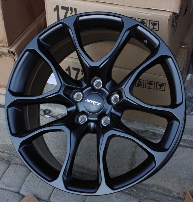 Nowe felgi aluminiowe czarne matowe MAT  alufelgi 20 5x127 Chrysler Pacifica Voyager Town & Country Dodge Durango Jeep Grand Cherokee III WK IV WK2