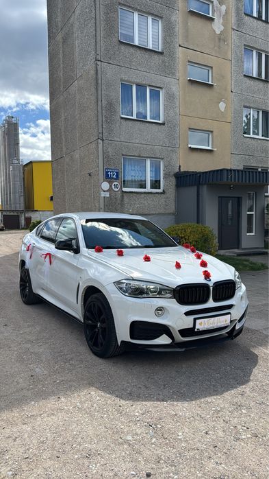 Auto/Samochód do ślubu/na wesele  *Białe BMW X6 f16 * wolny 2026!