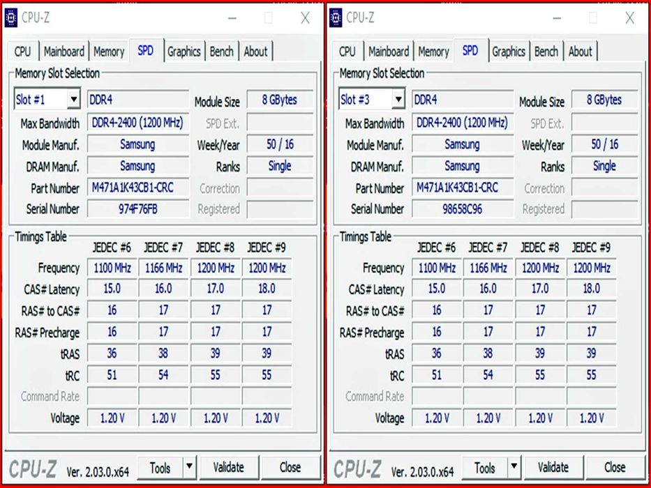 DDR4 16GB Samsung 2400T