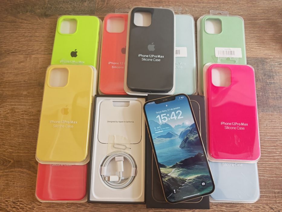 iPhone 12 Pro Max 6.7" Gold Em muito Bom estado Aceito Retomas