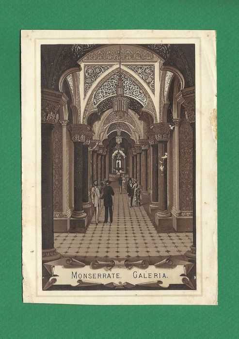 Gravura Antiga - SINTRA - Monserrate - Galeria