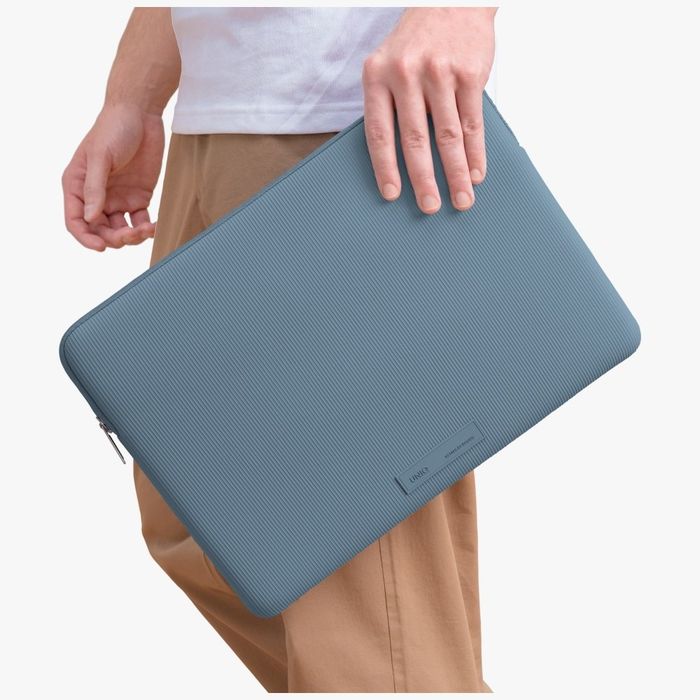 Torba na laptopa UNIQ Cyprus Ridge Edition Laptop Sleeve 16" water-resistant neoprene niebieski