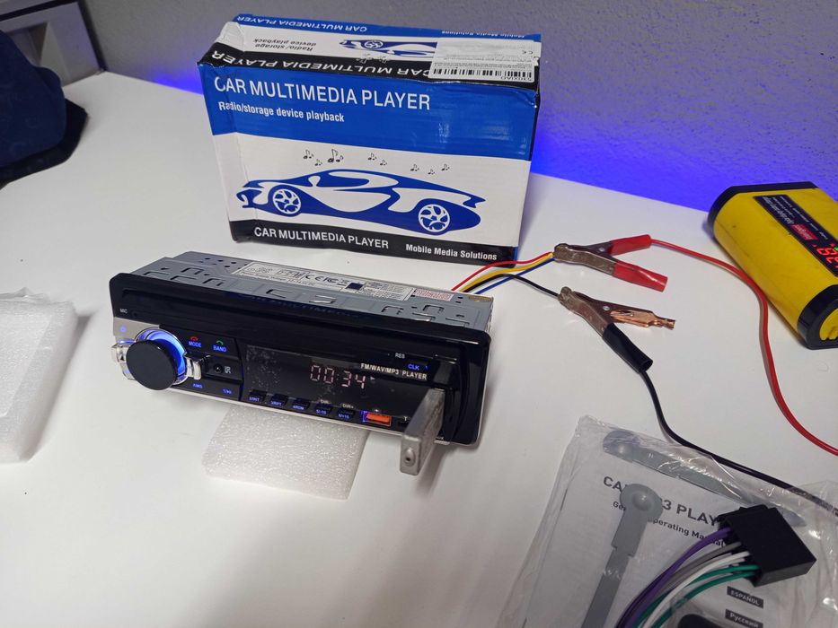 Auto Rádio MP3 Bluetooth USB  Novo