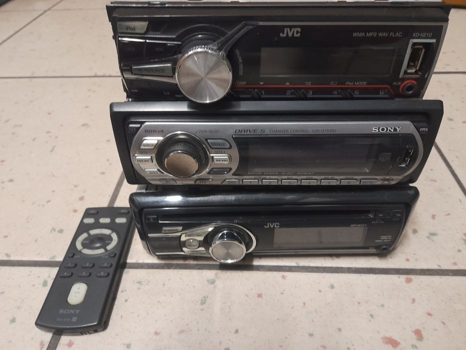 Radio samochodowe sony JVC usb pilot