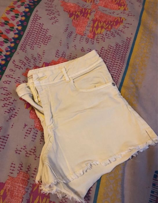 Calções de ganga zara