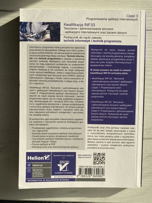 3 podręczniki do modułu inf0.3 dla technikum