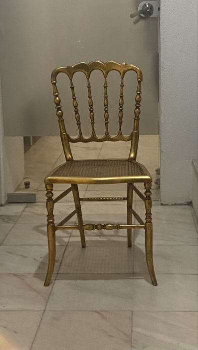 Cadeira talha dourada