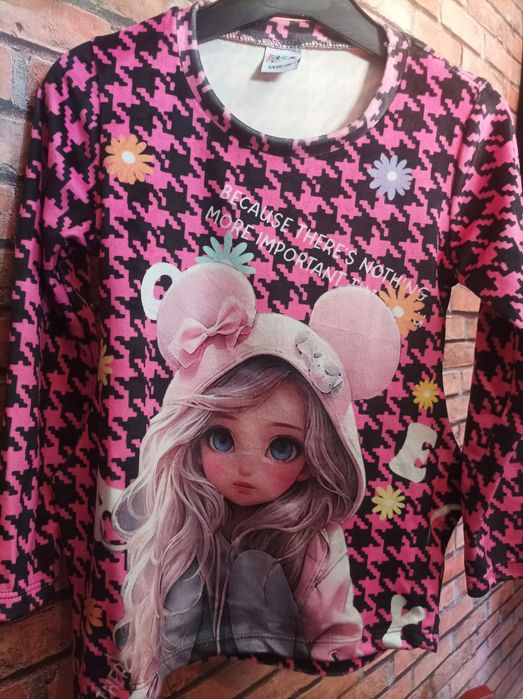 Wyprzedaż Welurowa tunika z laleczką 116