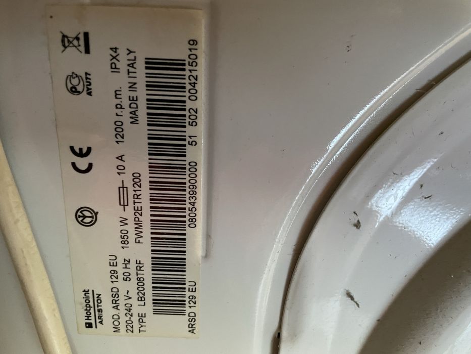 Pralka Hotpoint Ariston - uszkodzona
