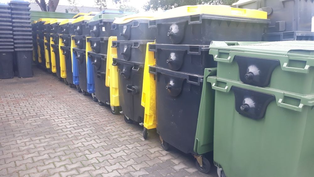 Kontener na śmieci pojemnik na odpady kosz duży 1100 litrów