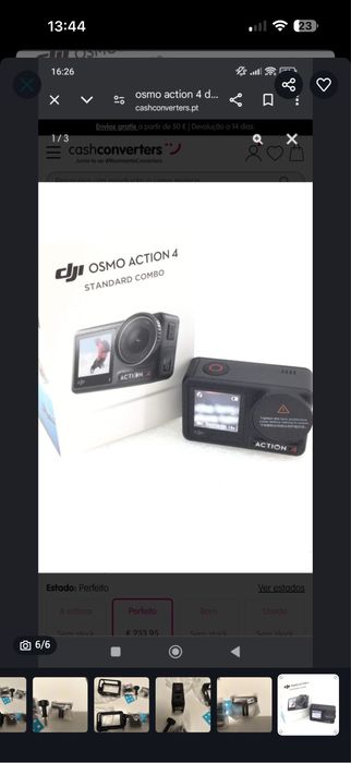 2 caixas protecao dji osmo action 4 novas