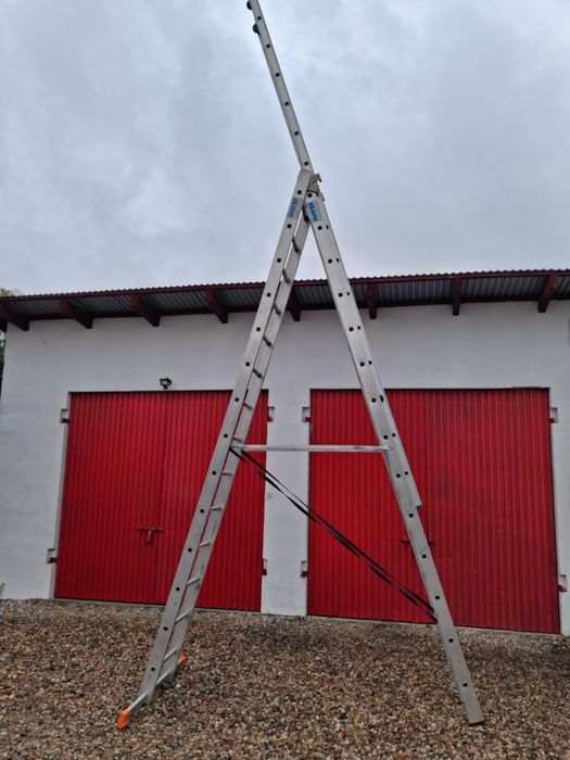 Drabina aluminiowa Krause 3x14 używana stan dobry