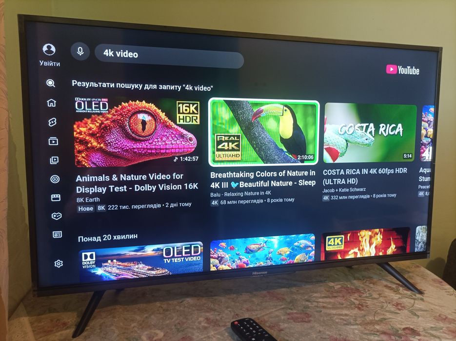 Smart телевізор Hisense 40 дюймів
