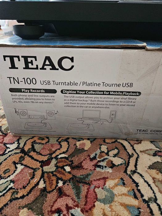 Giradiscos TEAC TN-100 (Preto)