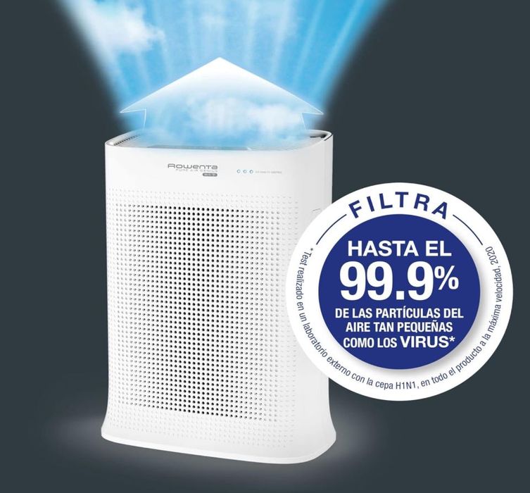 Purificador ROWENTA Pure Air Genius- novo, 3 anos de garantia