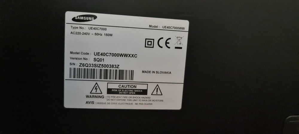 Samsung samsung ue40c7000wwxxc