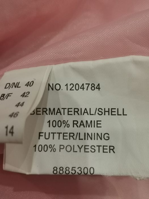 Marynarka damska Kombiworld rozm 40, guziki, wzór, odcienie różu