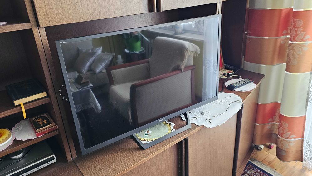 Telewizor SONY 32 cale, typ KDL-32RE405 plus w ZESTAWIE: nowy Dekoder WIWA H.265 PRO+Odtwarzacz DVD