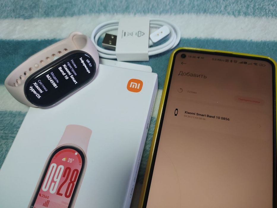 Новый Xiaomi Smart Band 10 (Global) — Нежно-розовый | Идеальный подарок