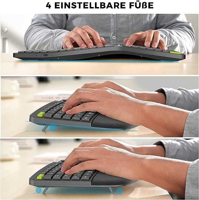 Ergonomiczna klawiatura bezprzewodowa